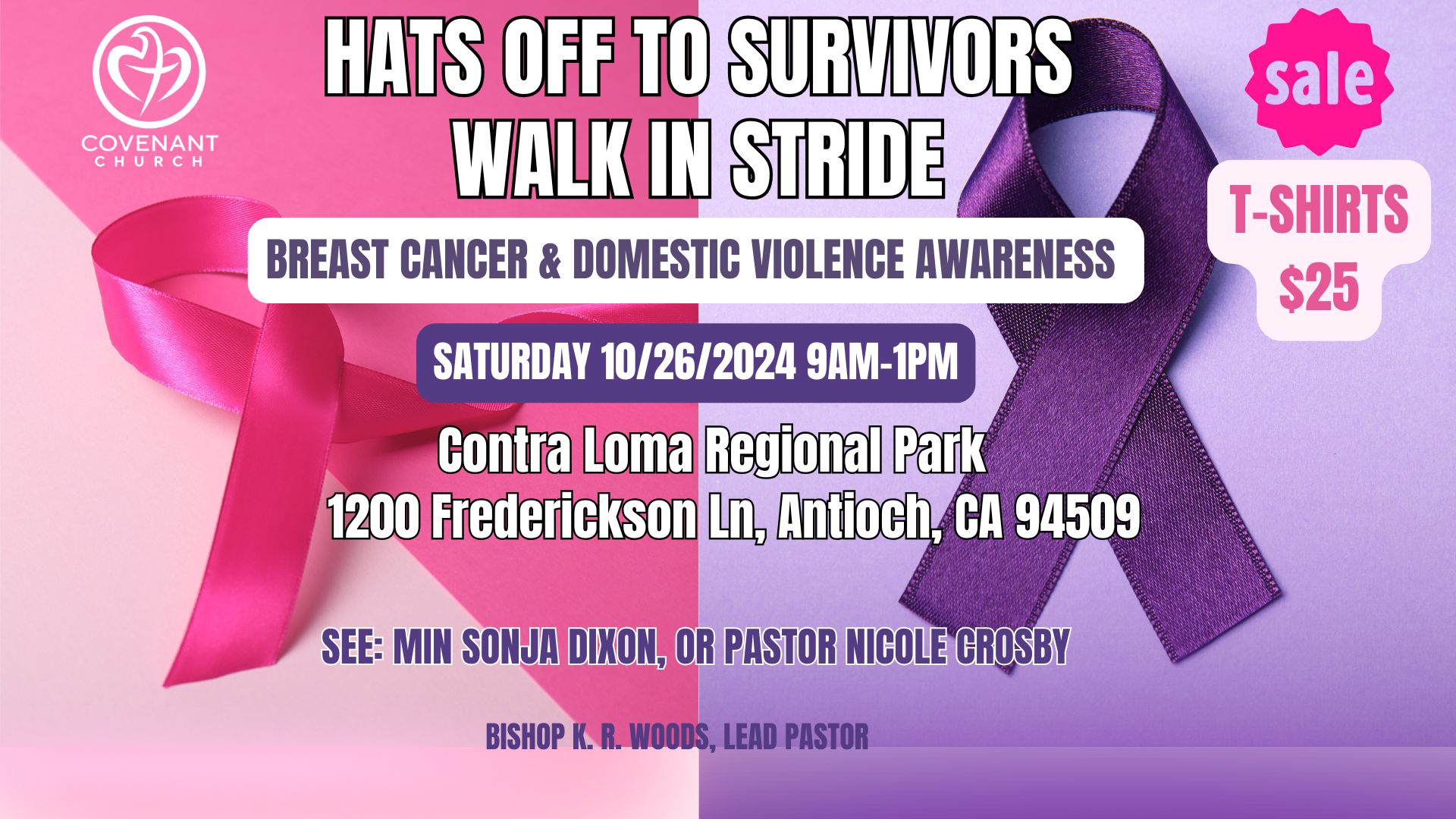 Breast Cancer and Domestic Violence Awareness Walk Flyer